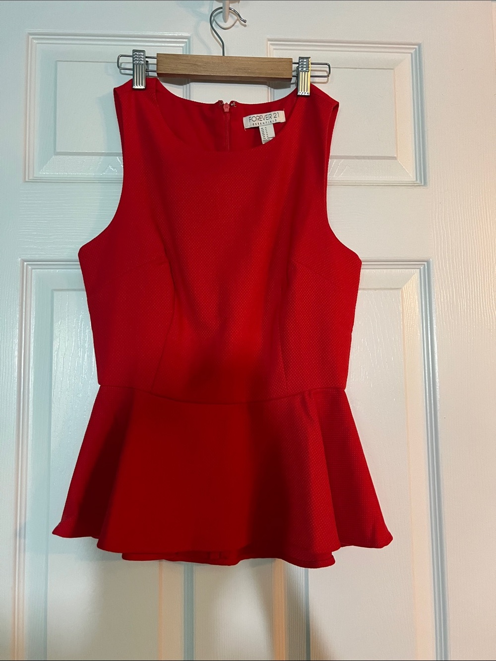 Forever 21 Red Sleeveless Blouse
